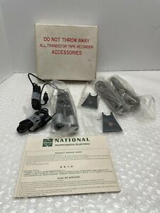 NOS - VTG NATIONAL MATSUSHITA WM-2201 1/8&#034; TAPE RECORDER DICTATION MICROPHONES