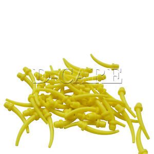 Dental Intra Oral Impression Mixing Tips Yellow 100Pcs/Pack
