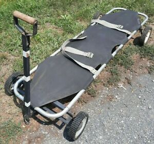 Ferno Washington 4 wheel light weight foldable Field stretcher 74 x 19