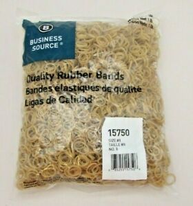 Business Source Quality Rubber Band - Size #8 - 7/8&#034; x 1/16&#034; - Natural 5200/PK