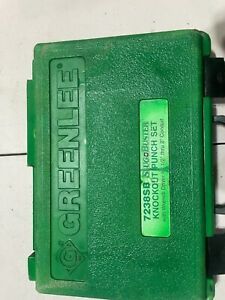 GREENLEE &#034;SLUG BUSTER&#034; KNOCK OUT PUNCH SET #7238SB w/ Wrench Driver