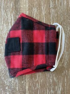 Adult Face Mask Cloth Washable With Wire And Straw Hole!