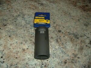 NEW IRWIN 1&#034; DEEP WELL IMPACT SOCKET W/ 1/2&#034; DRIVE 6 POINT QUALITY TOOL