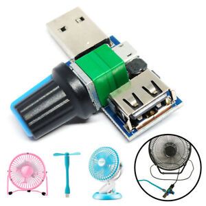 USB Fan Speed Controller Stepless Regulator Reducing Noise Adjustment Governor