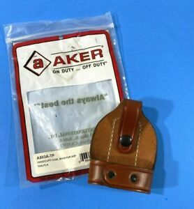 NWT AKER HANDCUFF POUCH CUFF CASE BIKINI FOR ASP A503A-TP TAN LEATHER