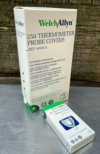 BOX of 250 Welch Allyn Thermometer Probe Covers 05031 SureTemp 690 692