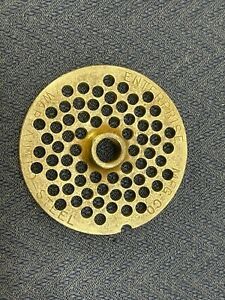 ENTERPRISE &amp; OTHERS #10/12 3/16&#034; HOLE HUB PLATE MEAT GRINDER SAUSAGE CHOPPER