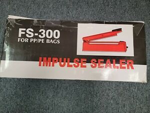 Open Box**Impulse Sealer FS-300 For PP/PE Bags Heat sealing Machine