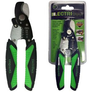 ELECTRIDUCT TL-ED-CCC002 Coax Wire Stripper, Cutter and Pliers- 8-14 AWG