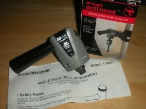 Craftsman Drill #926271*** 90 Degree Angle Drill Head For 1/4&#039;&#039;&amp; 3/8&#034; Drills
