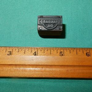 Printing Letterpress Printer Block,  Standard Oil logo