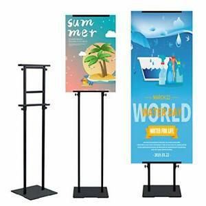 T-SIGN Heavy Duty Poster Stand with Non-Slip Mat Base Adjustable Pedestal Sig...