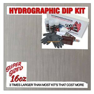 Hydrographic dip kit Brushed Aluminum hydro dip dipping 16oz