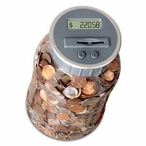 M&amp;R Digital Counting Coin Bank. Batteries Included! Personal Coin Counter/Money