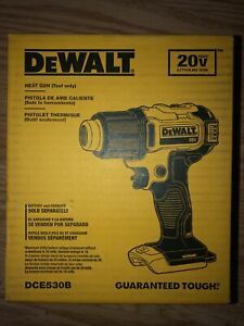 DEWALT DCE530B 20V Max Cordless Heat Gun NEW