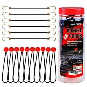 Bungee Cords 16pcs Set - 10pcs 9 Inch Bungee Cords Ball with Elastic 16PK