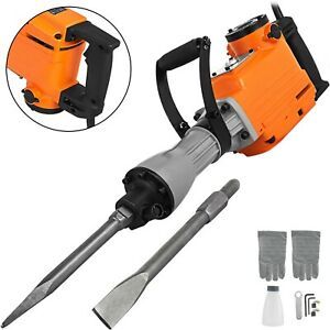 3600W Electric Demolition Jack Hammer Drill W/ Chisel Concrete Breaker