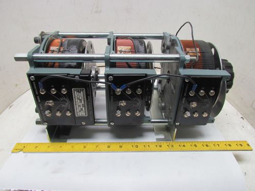 Superior 236bu-3 powerstat variable autotransformer 3ph 480v 9.7 kva 3-gang assy for sale
