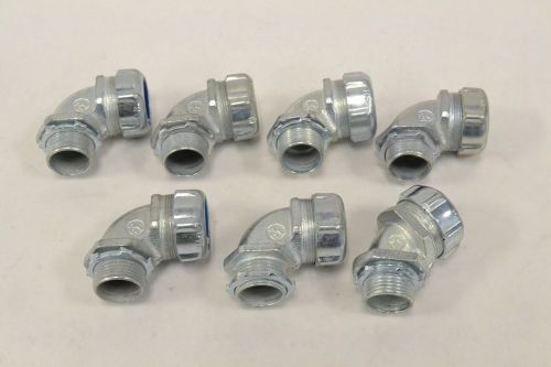 Lot 7 new thomas&amp;betts 90deg flexible conduit connector 3/4in b321898 for sale