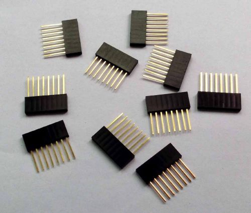 10x 8pin female header 2.54 standard pitch tall pin socket for arduino for sale