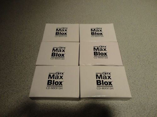 Lot of 6 Max Blox BTX CD-MX915H D-SUB Termination System Hoods