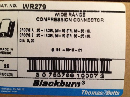 Lot of 25 Blackburn WR-279 H-tap compression connectors, FREE SHIP!