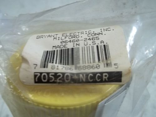 Bryant electric 70520-nccr plug connector 20a 125v 20/30 locking *new in a bag* for sale