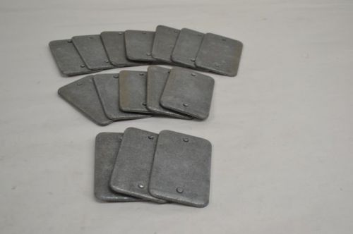 LOT 15 NEW STEEL CITY 68-C-1 GALV GALVANIZED STEEL COVER 4-1/8X2-1/2IN D205147