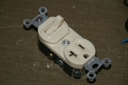 LEVITON toggle switch Single receptacle ivory 15 amp 120 volt