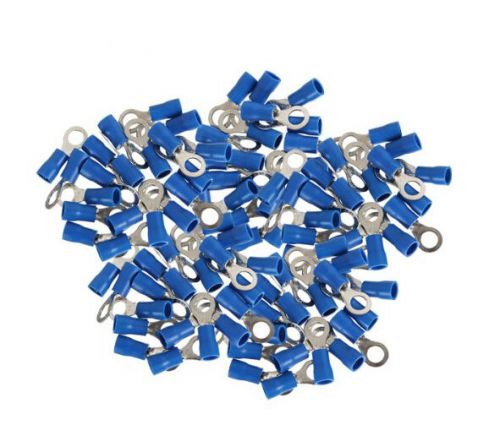 100PCS Ring Ground Insulated Wire Connector Electrical Crimp Terminal 14-16AWG