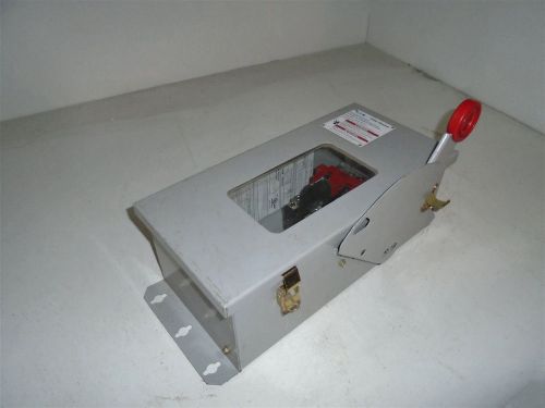 Cutler hammer dh361udkw2 30 amp 3 pole type 3r safety disconnect switch used for sale