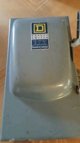 3 phase 60 Amp 600 V.A.C. Square D Co. Safety Switch
