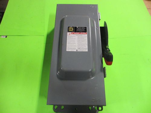 Square D #HU363AWK 100A 600V 3P N-1 Fusible Safety Switch