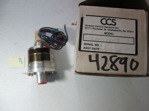 New in box ccs custom controls pressure switch 642dea8103 12-24 psid  (271) for sale