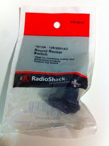 16/10a•125/250vac round rocker switch #275-0015 by radioshack for sale