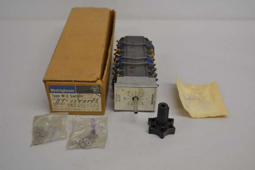 New westinghouse 663a488g01 type w2 rotary switch 600v-ac d367416 for sale