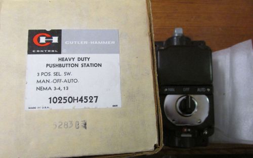 NEW NOS Cutler Hammer 10250H4527 Heavy Duty 3 Position Selector Switch