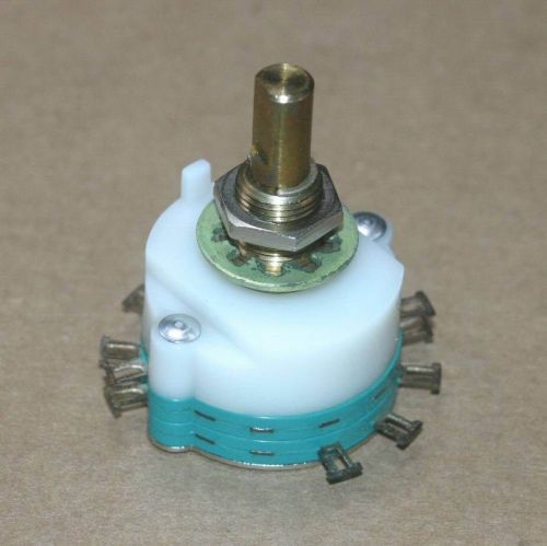 Stackpole rotary switch 2-wafer xpole 4 position 304-77-20 73-1031 electroswitch for sale