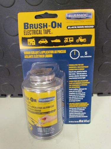 NEW - Blue Magic Brush-On Electrical Tape Weatherproof Sealant Black BOT55TRI