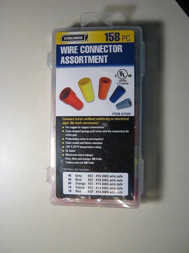 Brand new 158pc electrical wire nut connector assortment twist for sale
