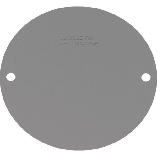 4&#039;&#039; Diameter Gray Weatherproof Cast Aluminum Blank Round Cluster Cover #RBC-4