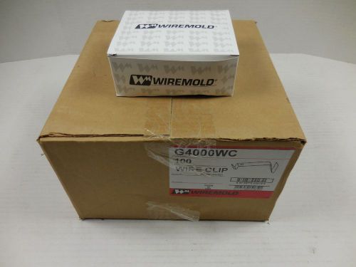 Lot of 100 Wiremold G4000WC Wire Clip Plated NEW IN BOX
