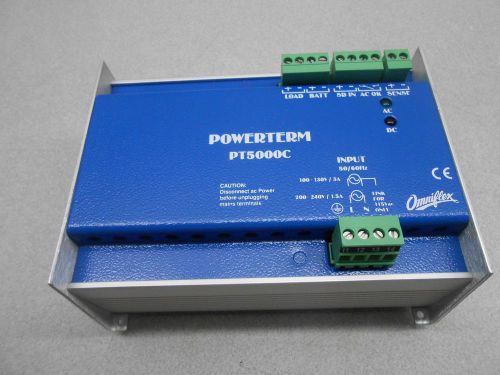 Powerterm pt5000c omniflex psu battery charger 110/220ac 12v dc battery charger for sale