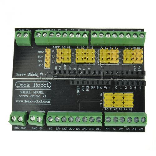 Screw shield v1 expansion board binding post media match uno r3 chip for sale