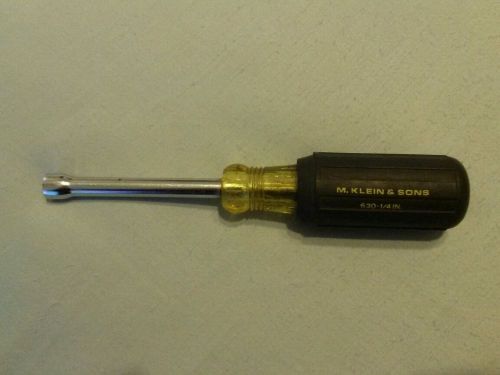 Klein 630-1/4 Nut Driver Tool,Cushion Grip Pro Tool,  MADE USA, buy now