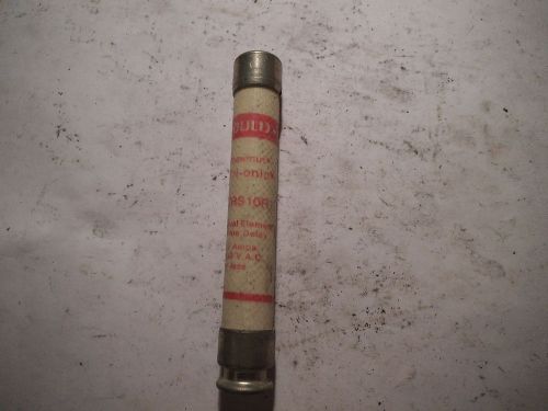 (1) gould shawmut tri-onic 10 amp 600vac fuse trs10r used for sale