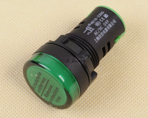 Green led indicator pilot signal light lamp dc 24v 22 mm hole for sale