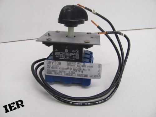 Dayton 2e648 quick disconnect switch for sale