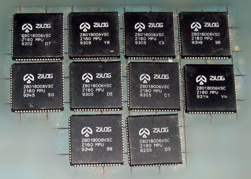 20PC LOT Z80180 MICROPROCESSOR - 6MHZ 16BIT Z80 FAMILY