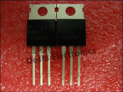 10pcs FQP16N25C 16N25C FAIRCHILD Encapsulation: TO-220 250V N-Channel MOSFET